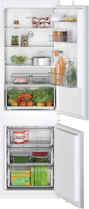 Series 2 Built-in fridge-freezer with freezer at bottom 177.2 x 54.1 cm sliding hinge KIN86NSE0G KIN86NSE0G-1