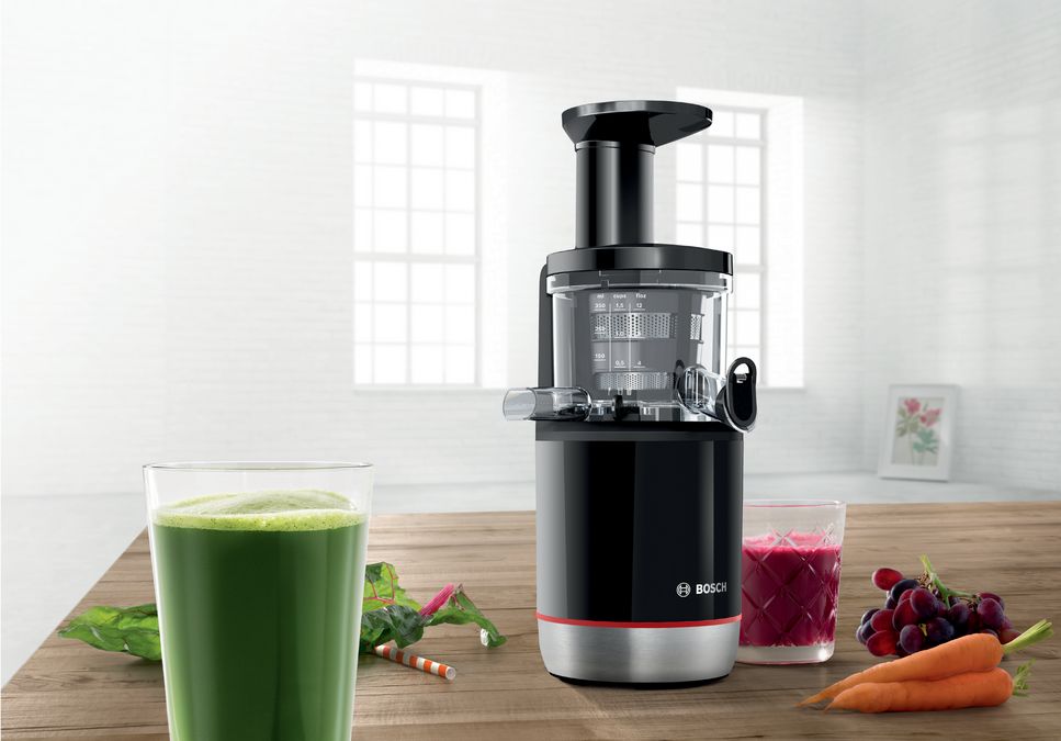 Slow juicer  VitaExtract 150 W Black, Brushed stainless steel MESM731MIN MESM731MIN-9