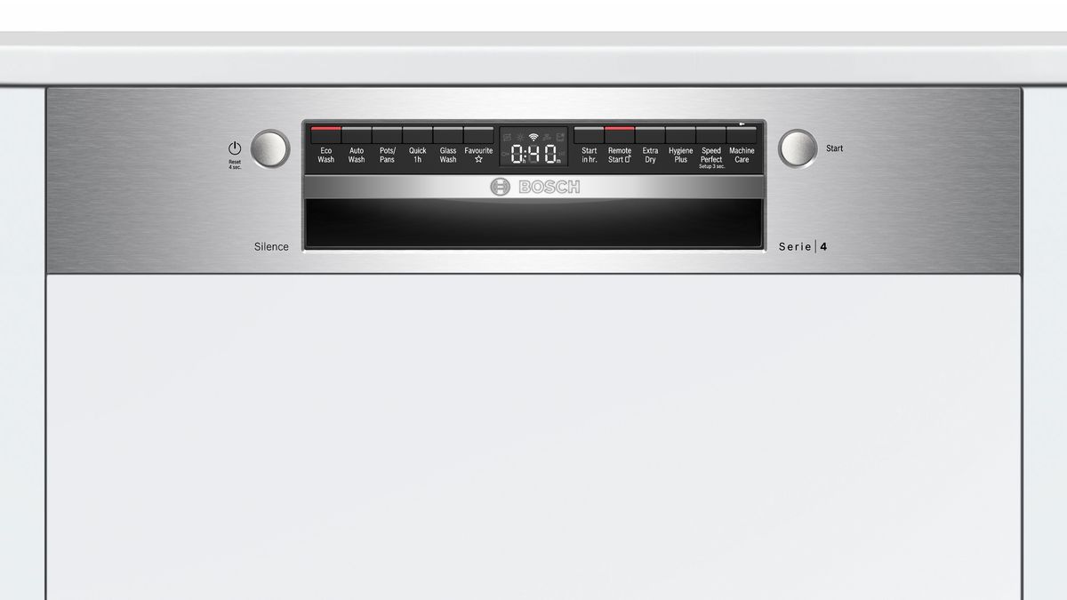 Series 4 Semi-integrated dishwasher 60 cm Stainless steel SMI4HTS01A SMI4HTS01A-3