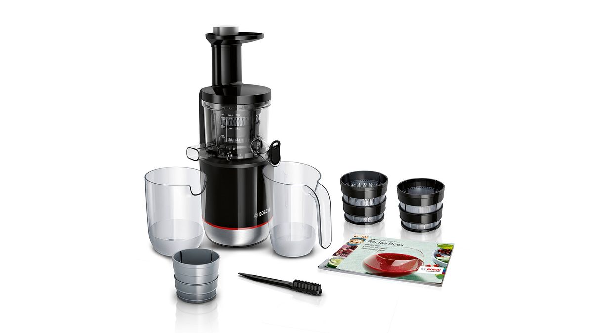 Slow juicer  VitaExtract 150 W Black, Brushed stainless steel MESM731M MESM731M-13