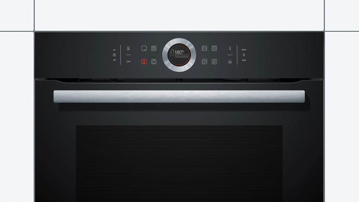 Series 8 Built-in oven with added steam function 60 x 60 cm Black HRG6753B1A HRG6753B1A-2