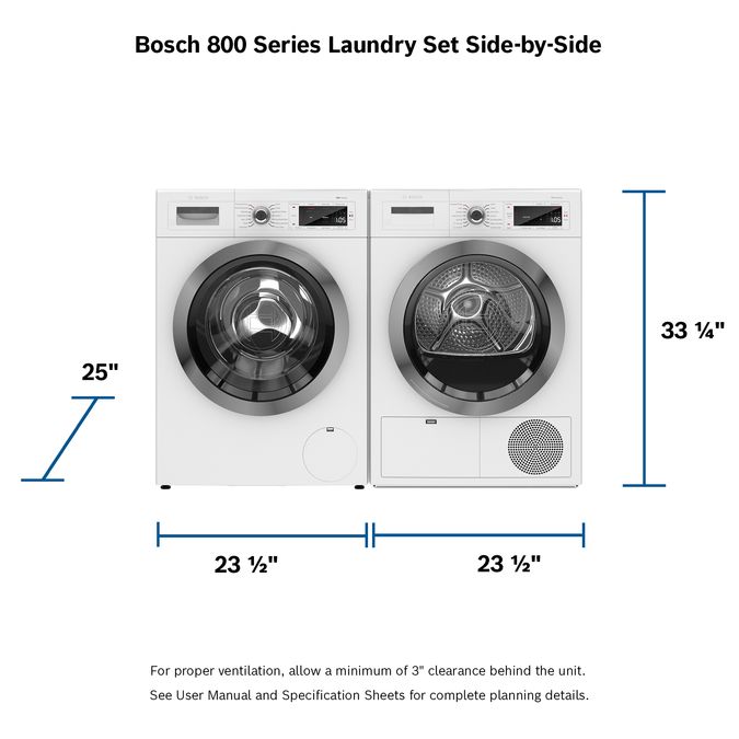 800 Series Compact Condensation Dryer WTG865H4UC WTG865H4UC-5