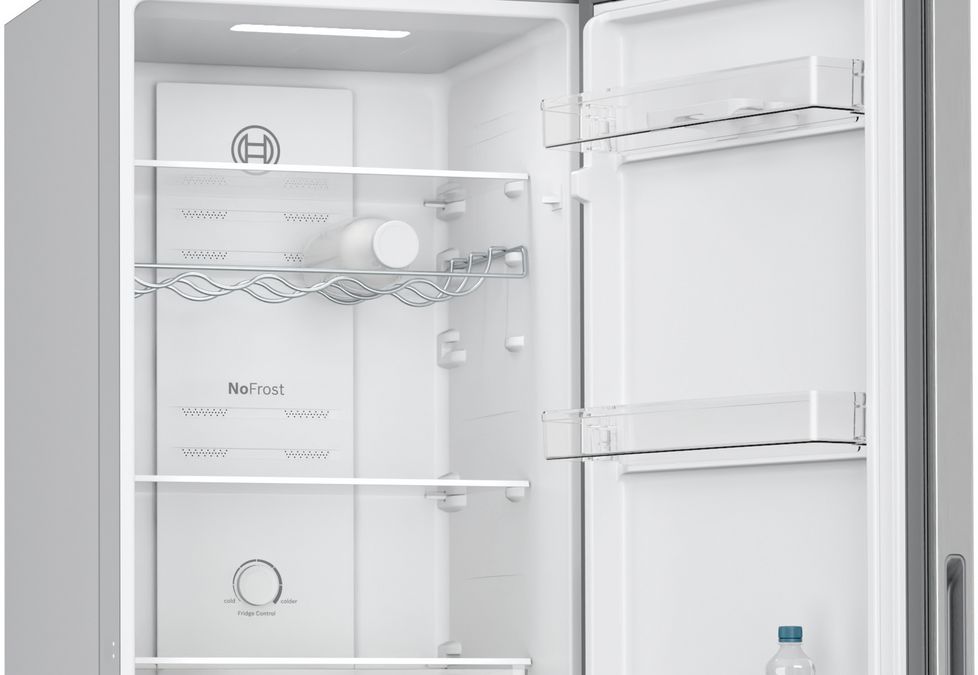 Series 2 Free-standing fridge-freezer with freezer at bottom 182.4 x 55 cm Stainless steel look KGN27NLFAG KGN27NLFAG-3