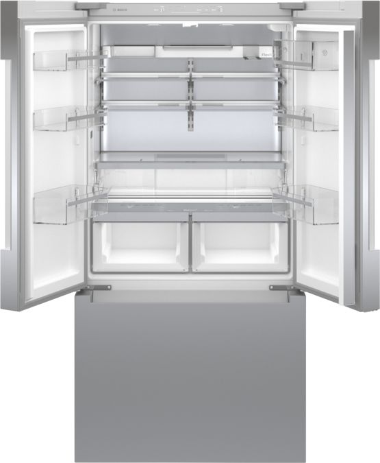 800 Series French Door Bottom Mount Refrigerator 36'' Brushed steel anti-fingerprint B36CT81ENS B36CT81ENS-2