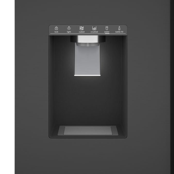 500 Series French Door Bottom Mount Refrigerator 36'' Easy clean stainless steel, Black stainless steel B36FD50SNB B36FD50SNB-8