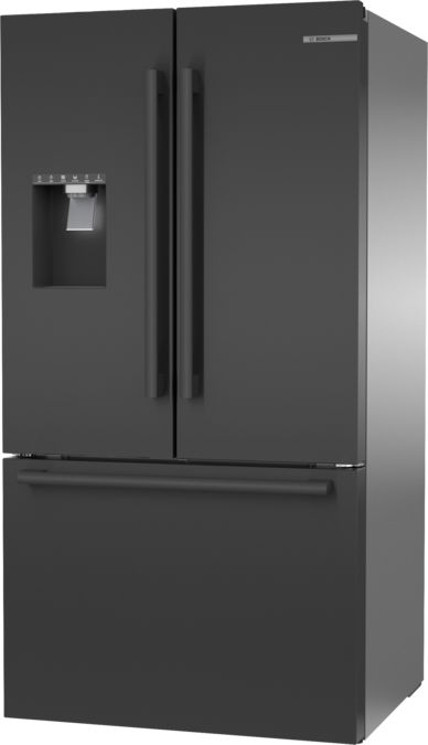 500 Series French Door Bottom Mount Refrigerator 36'' Brushed steel anti-fingerprint, Black stainless steel B36FD50SNB B36FD50SNB-10