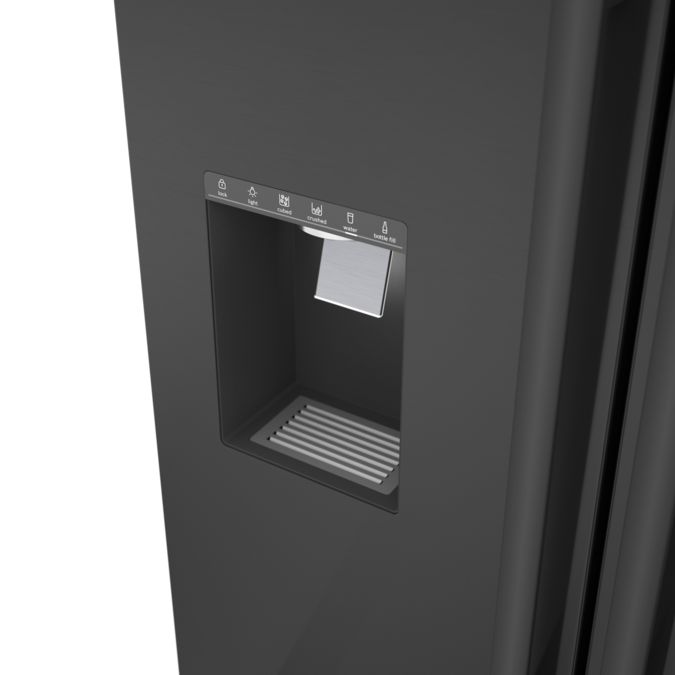 Série 500 Réfrigérateur à portes françaises congélateur en bas 36'' Acier brossé anti-traces, Acier inoxydable noir B36FD50SNB B36FD50SNB-12