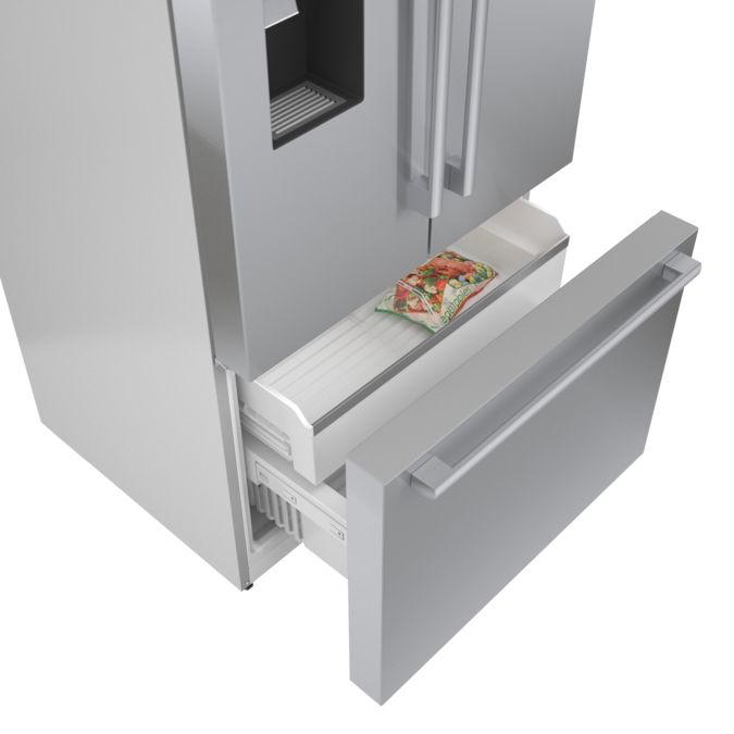 500 Series French Door Bottom Mount Refrigerator 36'' Brushed steel anti-fingerprint B36FD50SNS B36FD50SNS-9