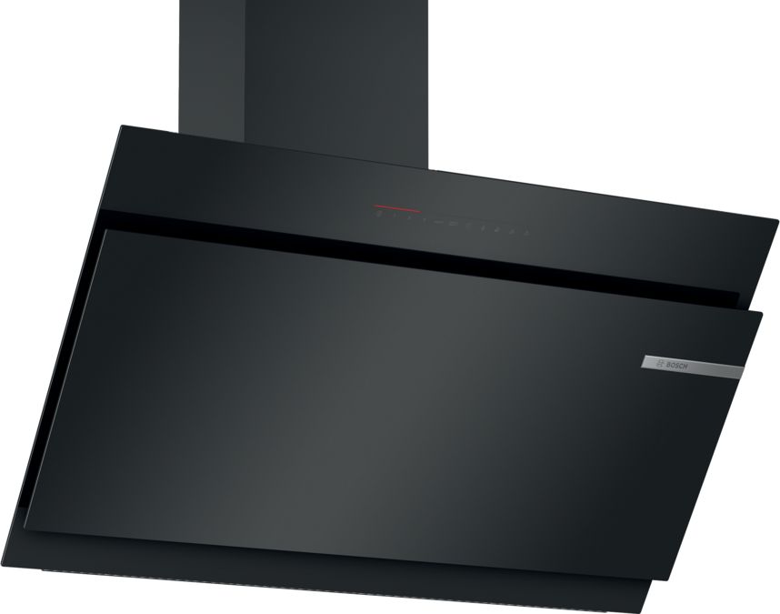 Series 6 wall-mounted cooker hood 90 cm clear glass black printed DWK98JQ66 DWK98JQ66-1