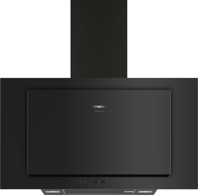 iQ500 Vägghängd köksfläkt 90 cm Klarglas med svart tryck LC97FLR62S LC97FLR62S-1