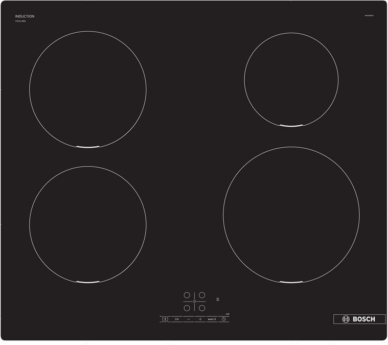 Série 4 Table de cuisson à induction 60 cm Noir, Encastrable sans cadre PIE611BB5E PIE611BB5E-1