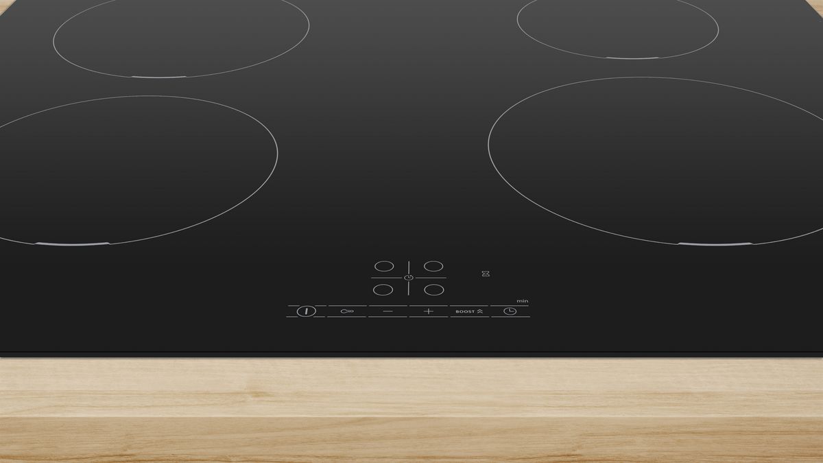 Série 4 Table de cuisson à induction 60 cm Noir, Encastrable sans cadre PIE611BB5E PIE611BB5E-3