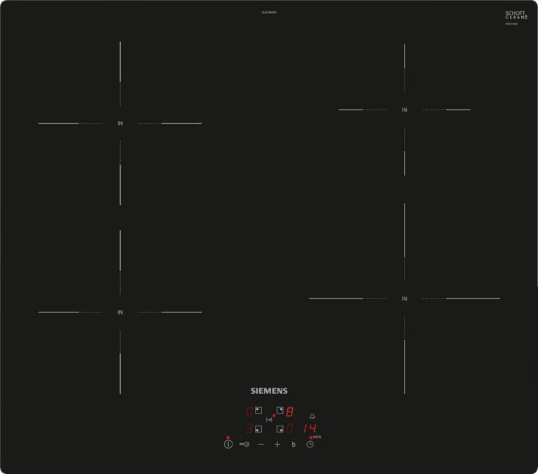 iQ100 Induktionskogeplade 60 cm overflademontering uden ramme EU61RBEB5D EU61RBEB5D-1
