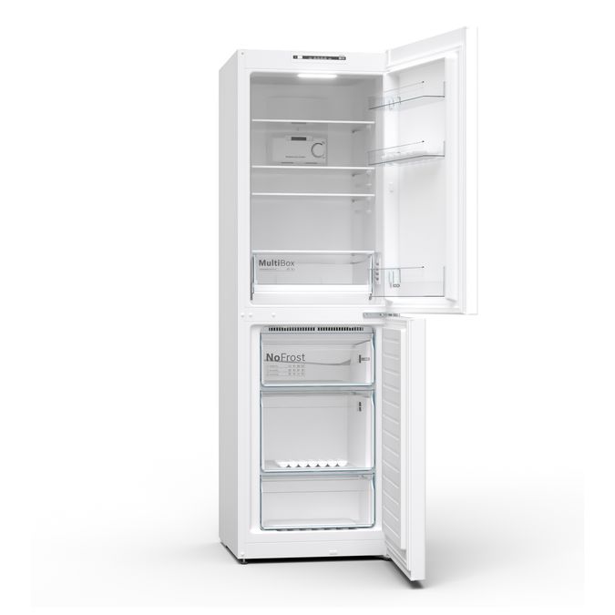 Series 2 Free-standing fridge-freezer with freezer at bottom 186 x 60 cm White KGN34NWEAG KGN34NWEAG-9