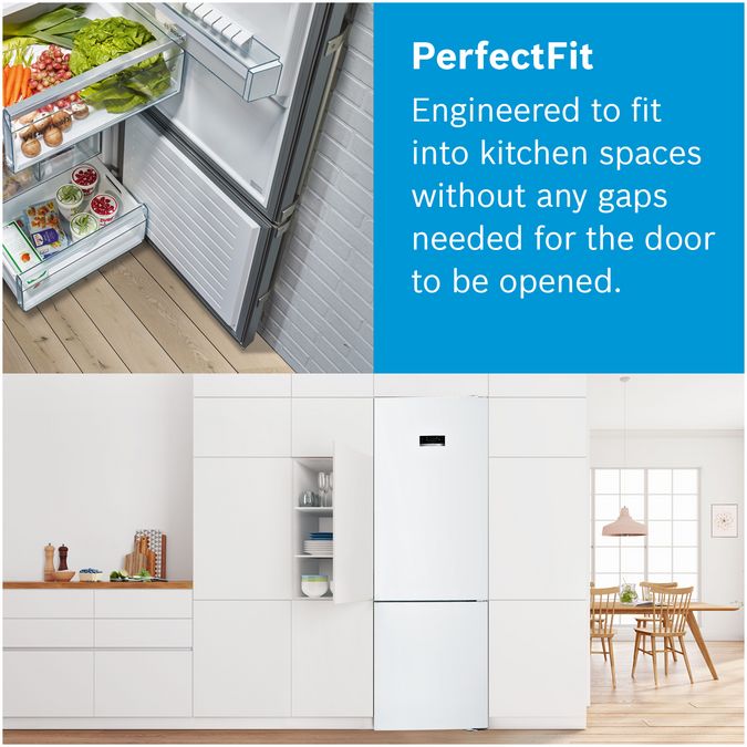 Serie | 4 Free-standing fridge-freezer with freezer at bottom 203 x 70 cm White KGN49XWEA KGN49XWEA-17