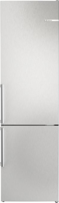 Series 4 free-standing fridge-freezer with freezer at bottom 203 x 60 cm Stainless steel look KGN39VLCT KGN39VLCT-1