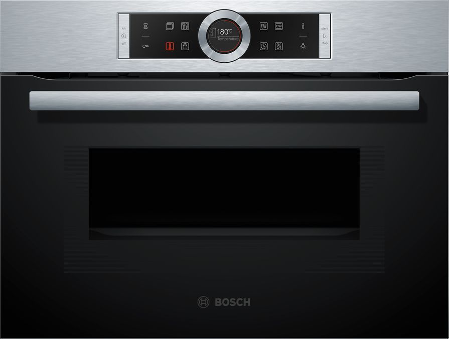 Series 8 Built-in compact oven with microwave function 60 x 45 cm Stainless steel CMG633BS1B CMG633BS1B-1