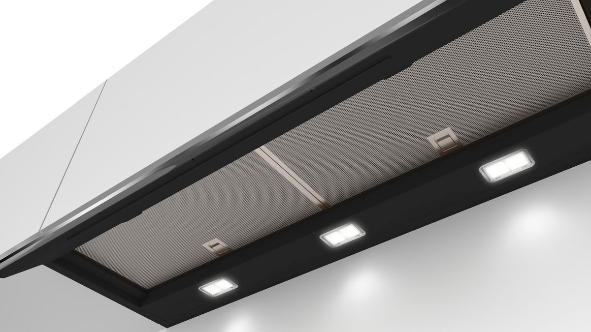 Series 6 Integrated Design Hood 90 cm clear glass black printed DBB97AM60A DBB97AM60A-3