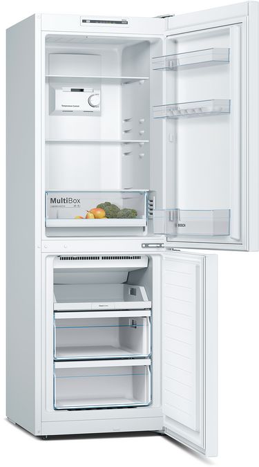Serie | 2 free-standing fridge-freezer with freezer at bottom 176 x 60 cm White KGN33NW21U KGN33NW21U-2