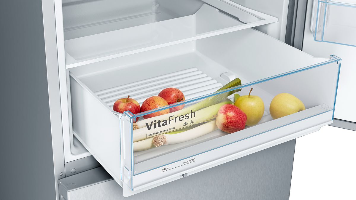 Série 4 Réfrigérateur-congélateur pose libre avec compartiment congélation en bas 191 x 70 cm Couleur inox KGV58VLEAS KGV58VLEAS-5
