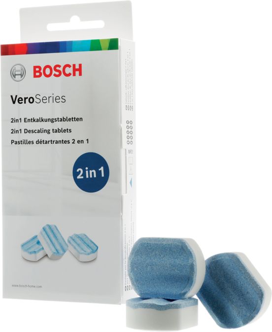 Pastilles détartrantes 2 en 1 pour machines à café Bosch Vero Series - TCZ8002A 00312093 00312093-1