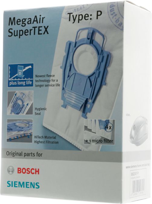 Vacuum cleaner bag MegaAir SuperTEX - Type P 00468264 00468264-6