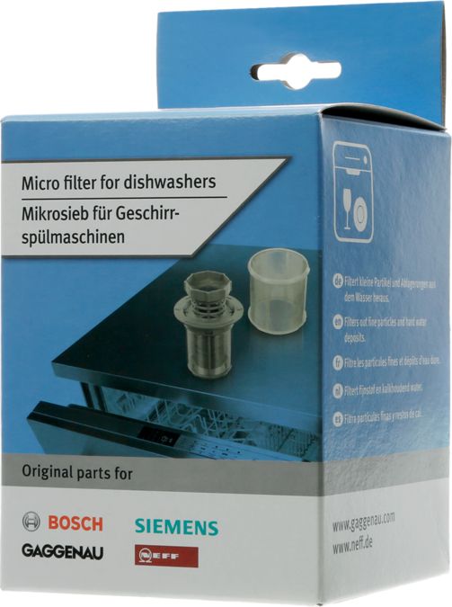Microfiltre Microflte complet pour lave-vaisselle - Original product_ Made in Germany 10002494 10002494-5