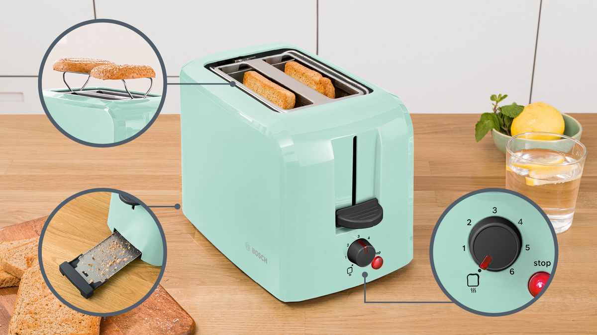 Kompakt Toaster Grün TAT3A012 TAT3A012-3