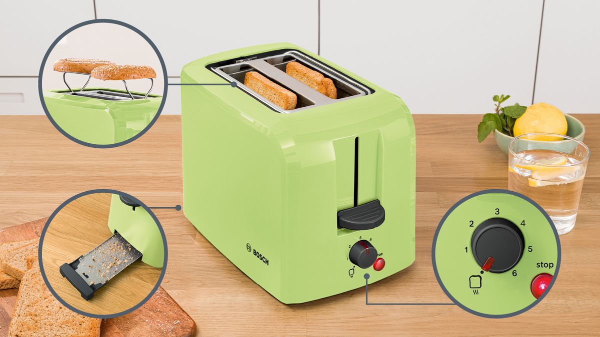 Kompakt Toaster Grün TAT3A016 TAT3A016-3
