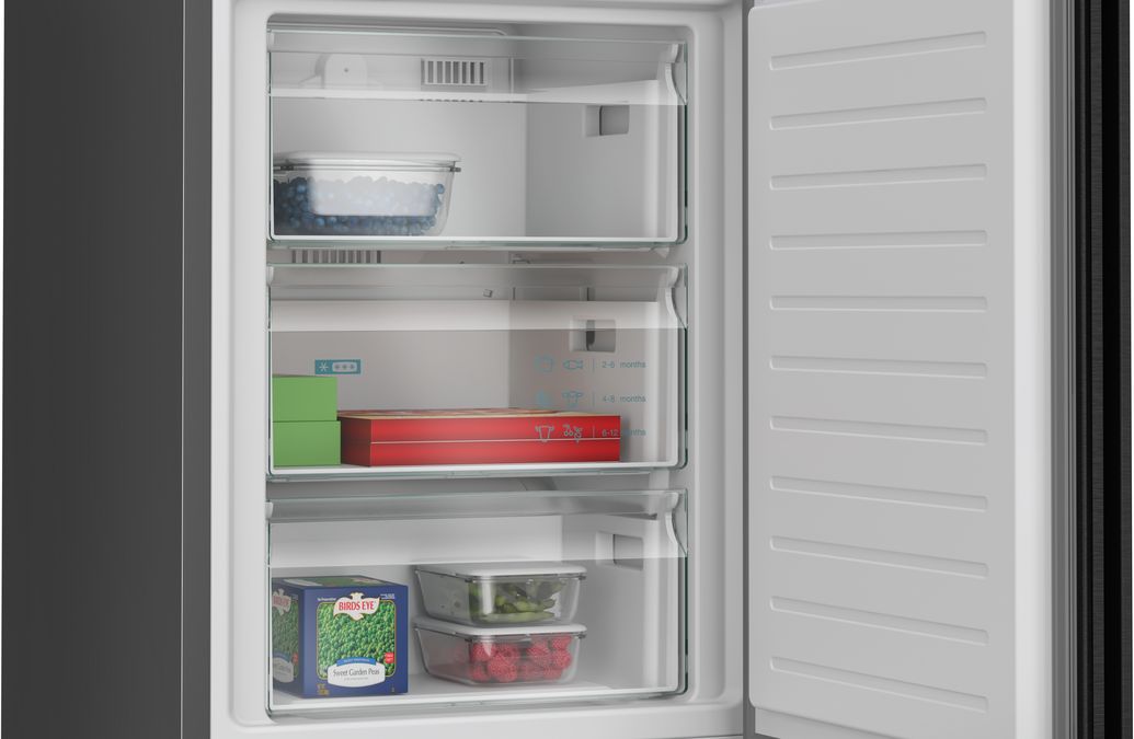 B-vara / Hämtas endast i vår butik -iQ500 Kombinerad kyl/frys 203 x 60 cm Mörkt antracitfärgat stål, Total noFrost KG39NAXCF-B KG39NAXCF-B-6