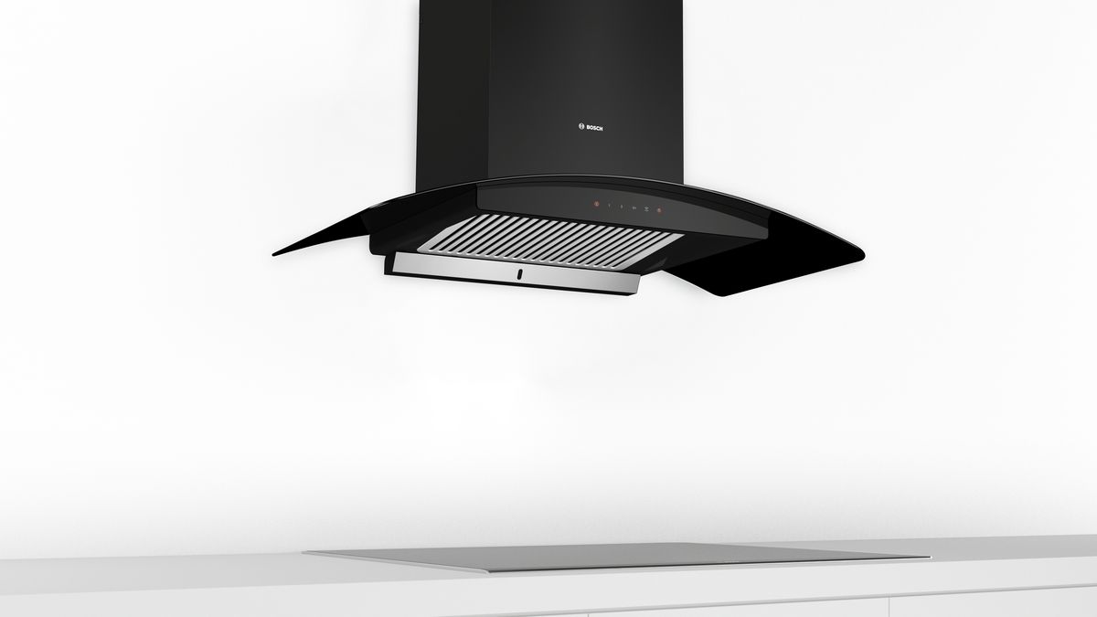 Series 4 wall-mounted cooker hood 90 cm Flat black DWHA98G60I DWHA98G60I-2