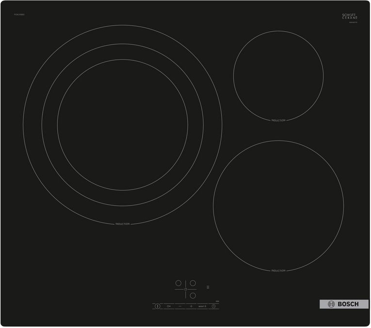 Serie 4 Placa de inducción 60 cm Negro, sin perfiles PID61RBB5E PID61RBB5E-1