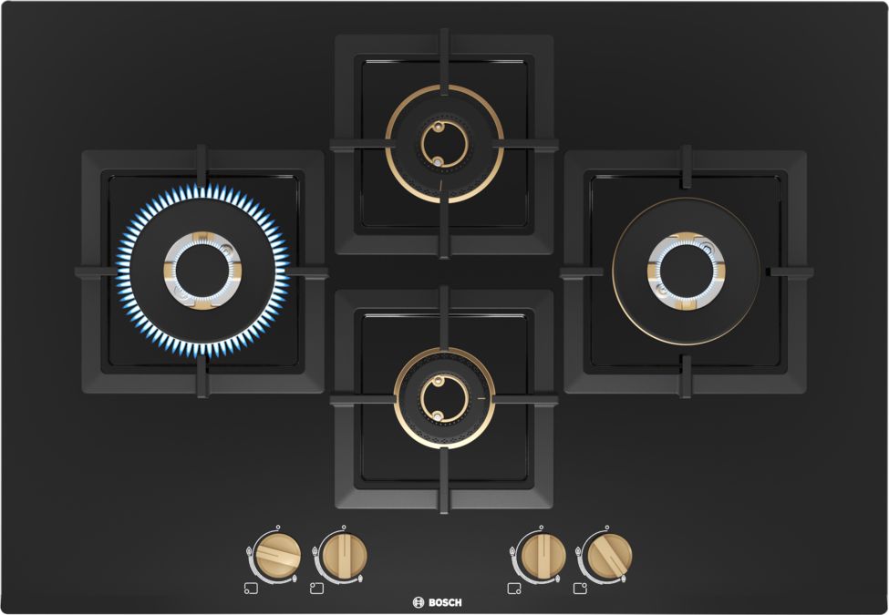 Series 6 Gas hob 75 cm Tempered glass, Black PNI7B6F20I PNI7B6F20I-1