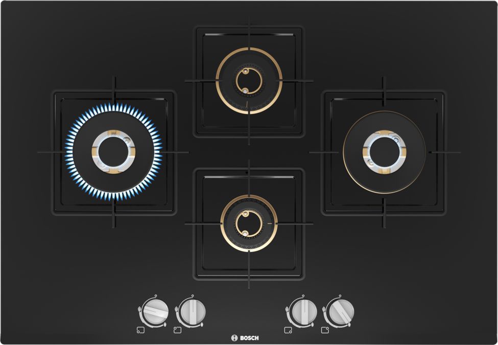 Series 6 Gas hob 75 cm Tempered glass, Black PNI7B6F10I PNI7B6F10I-1