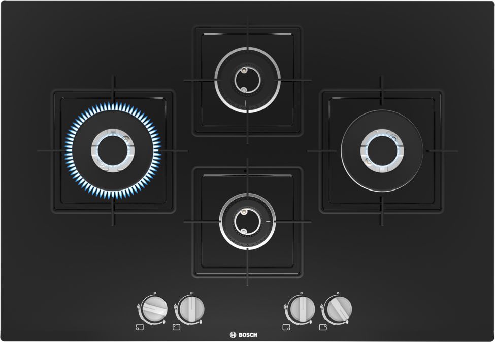 Series 6 Gas hob 75 cm Tempered glass, Black PNI7B6B10I PNI7B6B10I-1