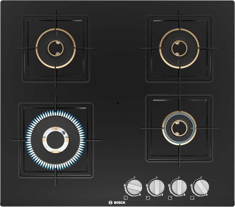 Series 4 Gas hob 60 cm Tempered glass, Black PNH6B6F10I PNH6B6F10I-1