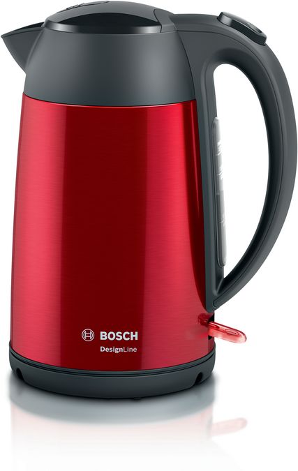 Bouilloire électrique Bosch TWK4P434 DesignLine Rouge 1.7 L 2400W