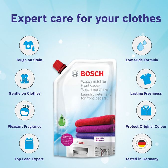 Bosch   Liquid Detergent for Front Load Washing Machine -1 L Refill Pack 17005231 17005231-4