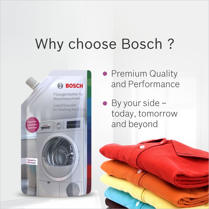 Bosch  Liquid Descaler for Washing Machine - 200ml (Pouch) 17006243 17006243-5