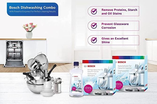 Bosch Dishwasher Combo Pack – Dishwasher Detergent, Salt & Rinse Aid 17003714 17003714-2