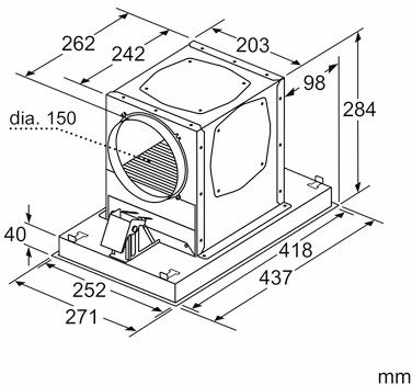 Set de recirculación de alta eficiencia antipolen blanco Para extractores de techo 17004047 17004047-3