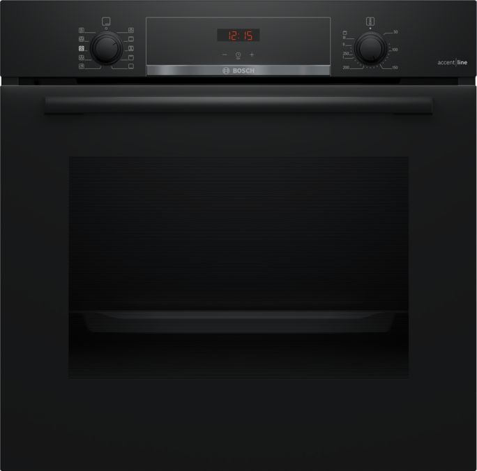 Serie 4 Multifunctionele oven met toegevoegde stoom 60 x 60 cm Zwart HRA4340B1 HRA4340B1-1