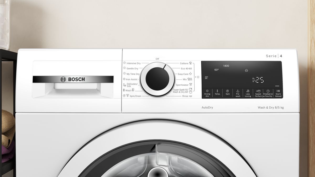 Seria 4 Mașina de spălat rufe cu uscător 8/5 kg 1400 rpm WNA13400BY WNA13400BY-2
