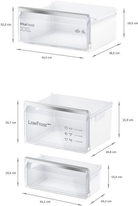 Series 4 Built-in fridge-freezer with freezer at bottom 177.2 x 54.1 cm sliding hinge KIV87VSE0G KIV87VSE0G-6