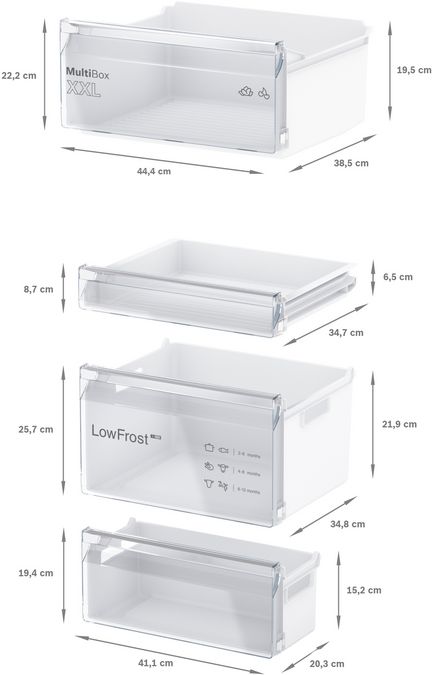 Série 2 Réfrigérateur combiné intégrable 177.2 x 54.1 cm Charnières à glissières KIV865SE0 KIV865SE0-8