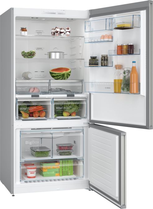 Series 4 Free-standing fridge-freezer with freezer at bottom 186 x 86 cm Brushed steel anti-fingerprint KGN86VIEA KGN86VIEA-2