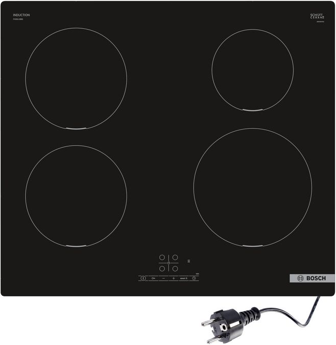 Serie 4 Inductiekookplaat 60 cm Zwart, opbouwmontage zonder rand PUE611BB5D PUE611BB5D-6