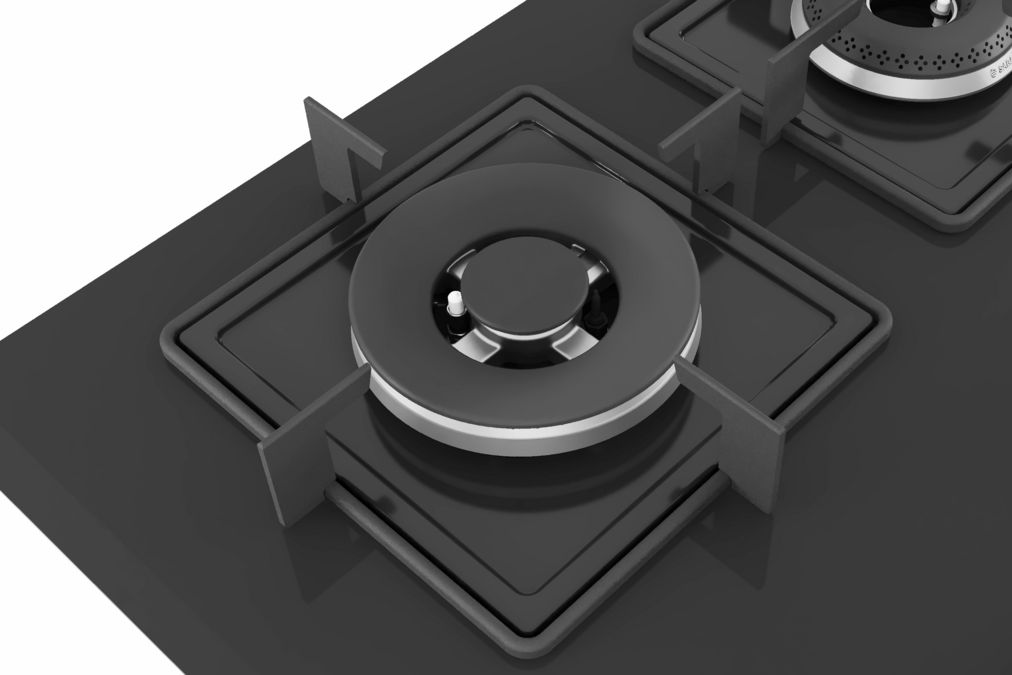 Series 4 Gas hob 60 cm Tempered glass, Black PNH6B6B12I PNH6B6B12I-2