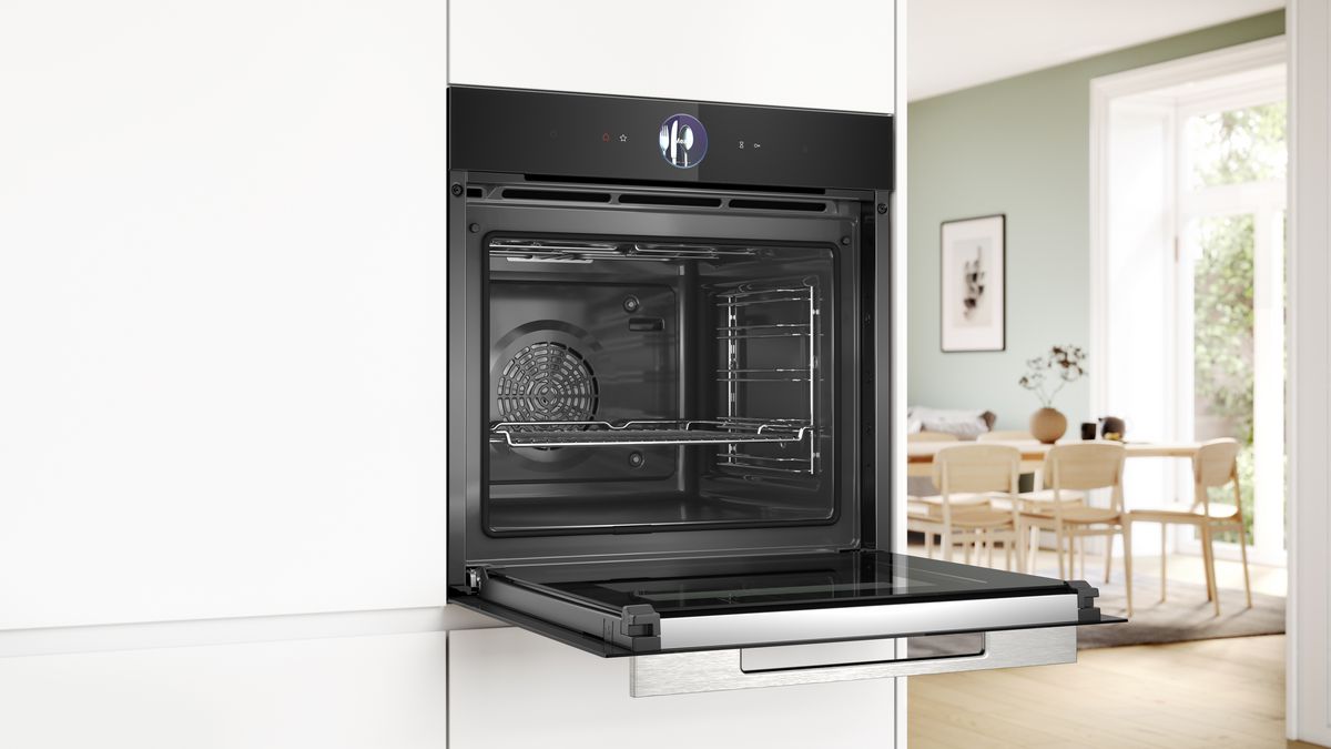 Series 8 Built-in oven with added steam function 60 x 60 cm Black HRG7764B1B HRG7764B1B-4