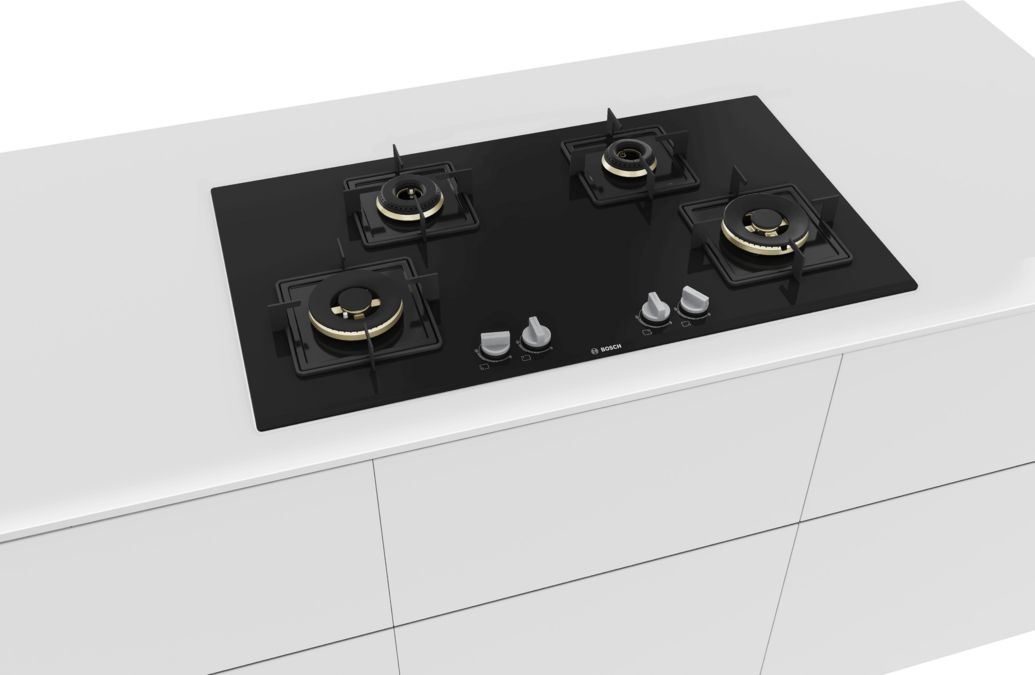 Series 4 Gas hob 90 cm Tempered glass, Black PNF9B6F10I PNF9B6F10I-4